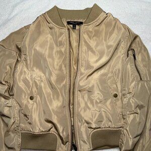 Romeo & Juliet Couture gold beige size M bomber jacket